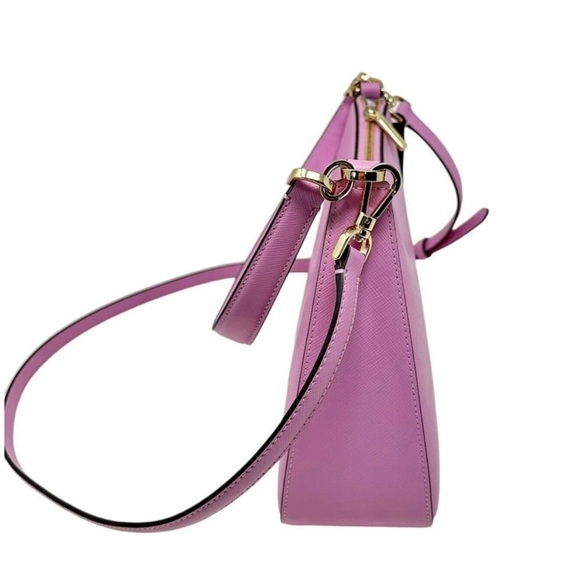 Kate Spade Madison Shoulder Bag Berry Cream Saffiano Leather Crossbody - Picture 2 of 4